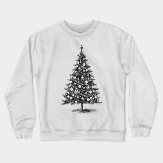 Christmas tree in pencil Crewneck Sweatshirt by ArtinDrop